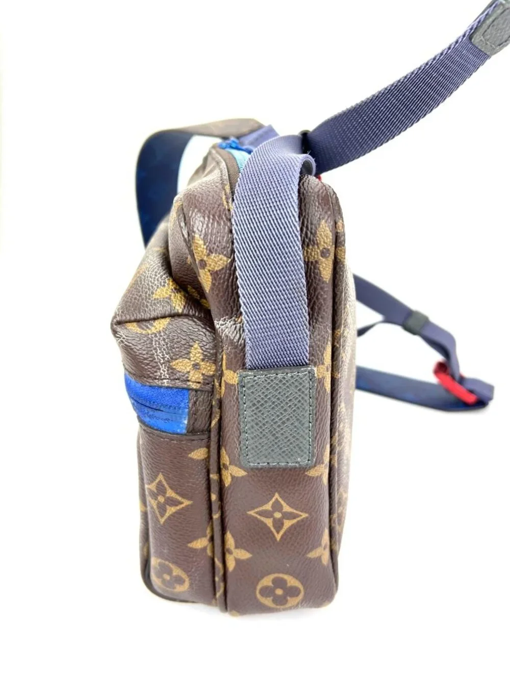 Louis Vuitton Monogram Outdoor Blue Messenger Bag